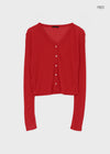 Fekle Tencel V-Neck Summer Cardigan