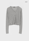 Fekle Tencel V-Neck Summer Cardigan