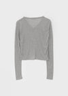 Fekle Tencel V-Neck Summer Cardigan