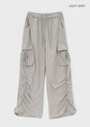 Langtree Nylon Shirring Two-Way Cargo Pants