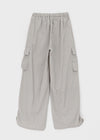 Langtree Nylon Shirring Two-Way Cargo Pants