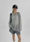 Craving Summer Linen Ribbed Long Sleeve Tee