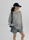 Craving Summer Linen Ribbed Long Sleeve Tee