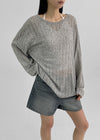 Craving Summer Linen Ribbed Long Sleeve Tee