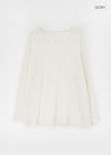 Craving Summer Linen Ribbed Long Sleeve Tee