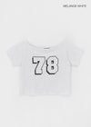 [MADE] Chapley Lettering Off-shoulder Short Sleeved T-shirt