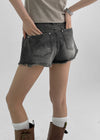 Tiyung Distressed Camo Short Denim Pants