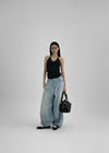 Carinang Dot Halter Sleeveless Top