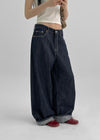 Levond Nonpade Wide Denim Pants