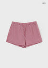 [MADE] Pinky Check Banding Shorts