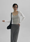 Gemmit Summer Crop V-Neck Cardigan