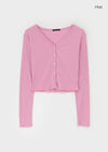 Gemmit Summer Crop V-Neck Cardigan