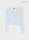 Gemmit Summer Crop V-Neck Cardigan