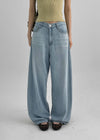 Elton Summer Washing Wide Denim Pants