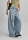 Elton Summer Washing Wide Denim Pants