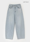 Elton Summer Washing Wide Denim Pants