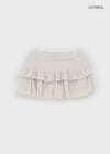 Hevill Tiered Mini Skirt Pants