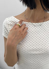 Puffer Horn Ring