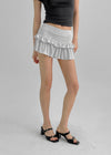 Hevill Tiered Mini Skirt Pants