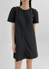 Kellova Nylon Short Sleeve Mini Dress