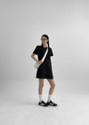 Kellova Nylon Short Sleeve Mini Dress
