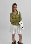 Tranru Ribbed Summer Cardigan