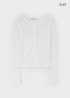 Tranru Ribbed Summer Cardigan