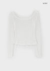 Été Distressed Strap Long Sleeve Tee