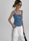 Pocarit Basic Sleeveless Top (Built-in Cap)