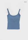 Pocarit Basic Sleeveless Top (Built-in Cap)