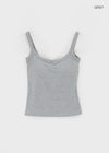 Pocarit Basic Sleeveless Top (Built-in Cap)