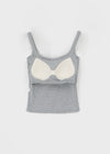 Pocarit Basic Sleeveless Top (Built-in Cap)