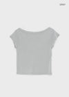 Hinz Basic Off-Shoulder Short Sleeve Tee