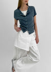 SomeStone Set – Wrap Skirt, Nylon Banding Pants