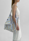 Tinop Stripe Big Shoulder Bag