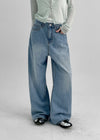 Treve Summer Wide Denim Pants