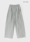 Parting Folding Line Nylon String Pants