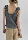 Naoming Check Sleeveless Blouse