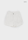 Olidin Patch Pintuck Half Pants