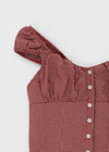 Naoming Check Sleeveless Blouse