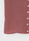 Naoming Check Sleeveless Blouse