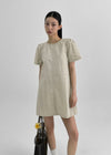 Kellova Nylon Short Sleeve Mini Dress