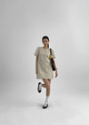 Kellova Nylon Short Sleeve Mini Dress