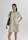 Kellova Nylon Short Sleeve Mini Dress