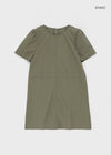 Kellova Nylon Short Sleeve Mini Dress