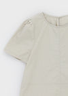 Kellova Nylon Short Sleeve Mini Dress
