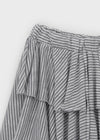 Rayssin Stripe Tiered Mini Skirt