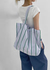 Tinop Stripe Big Shoulder Bag