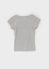Elu Square Neck Button Short Sleeve Tee