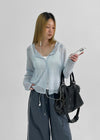 Leren Basic Linen Cardigan